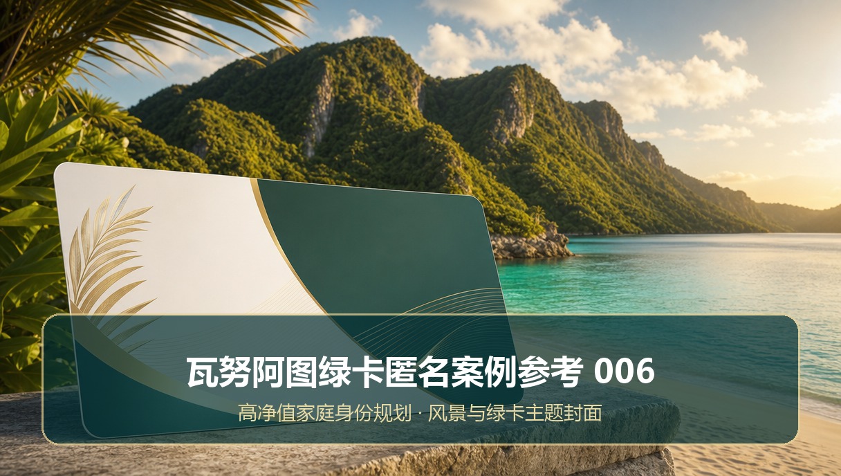 瓦努阿图绿卡匿名案例参考：跨境商务家庭规划方案006